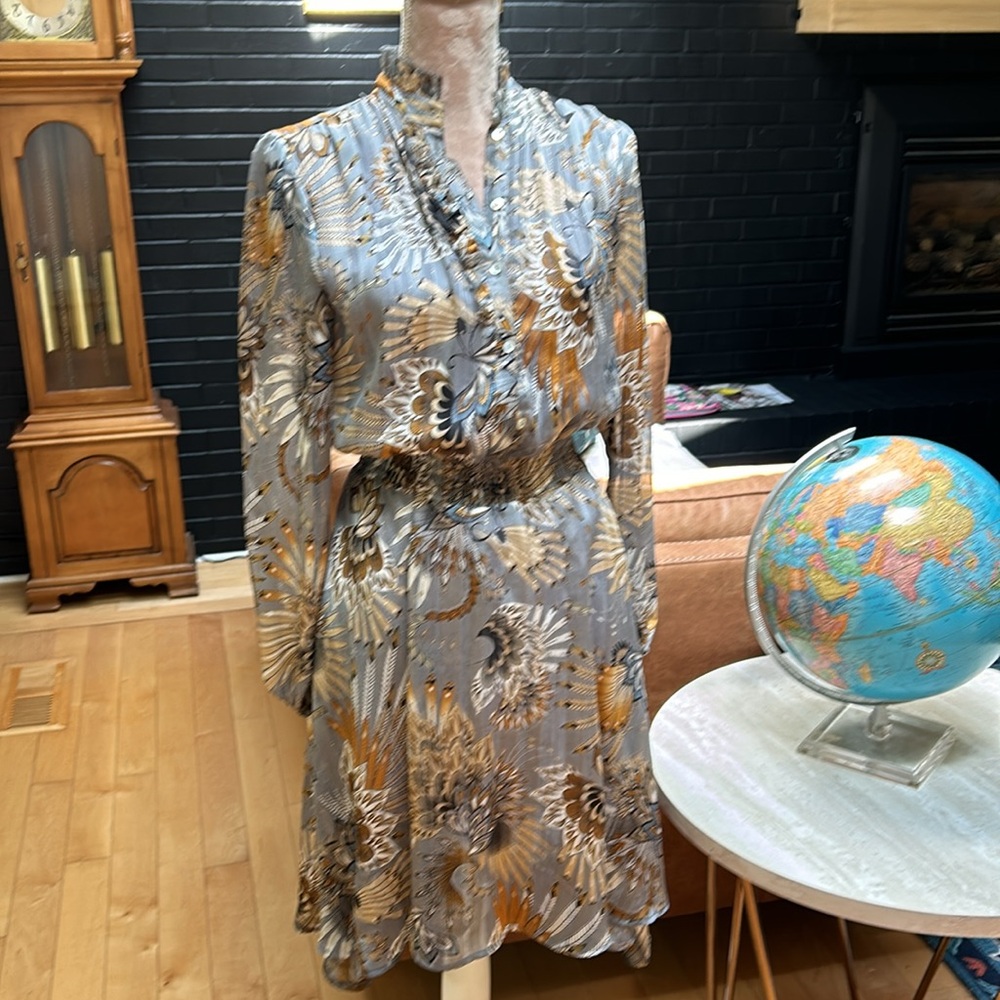 ESQUALO, chiffon, dress, size, 6